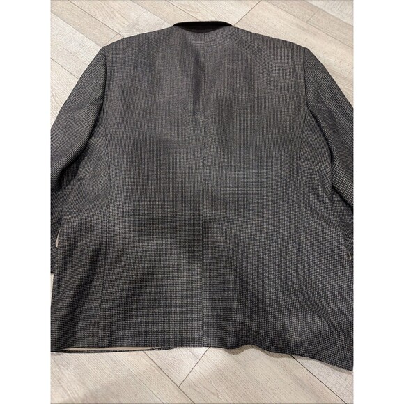 Vintage Monsieur By Givenchy Blazer Men's 46 Reg Wool Tweed Sport Coat USA Brown - Picture 12 of 12